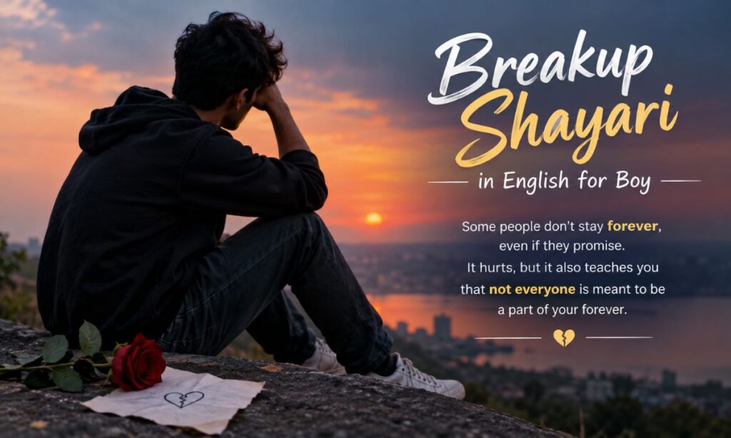 Breakup Shayari in English for Boy