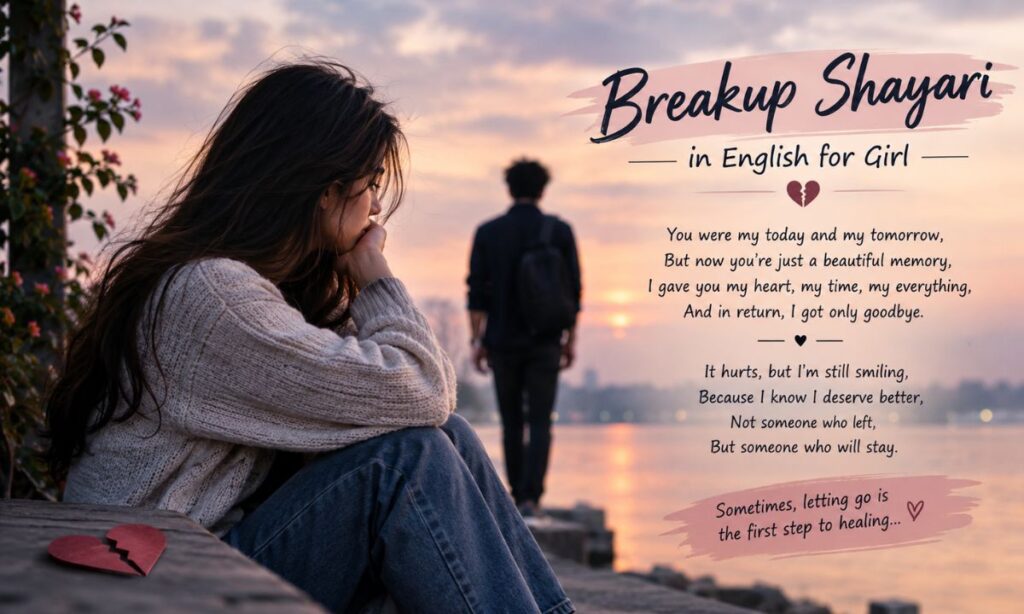 Breakup Shayari in English for Girl