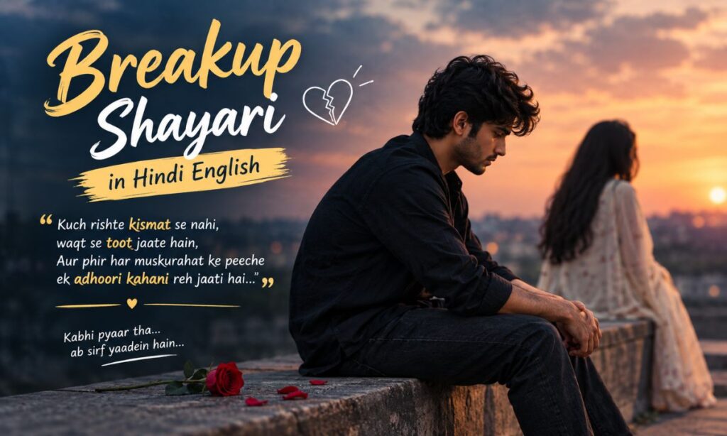 Breakup Shayari in Hindi English