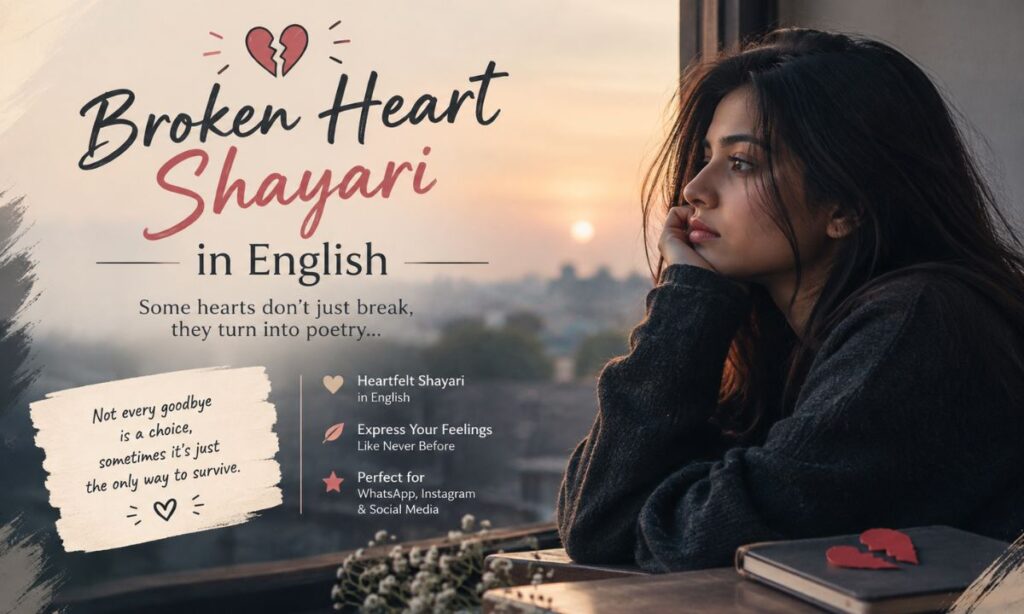 Broken Heart Shayari in English