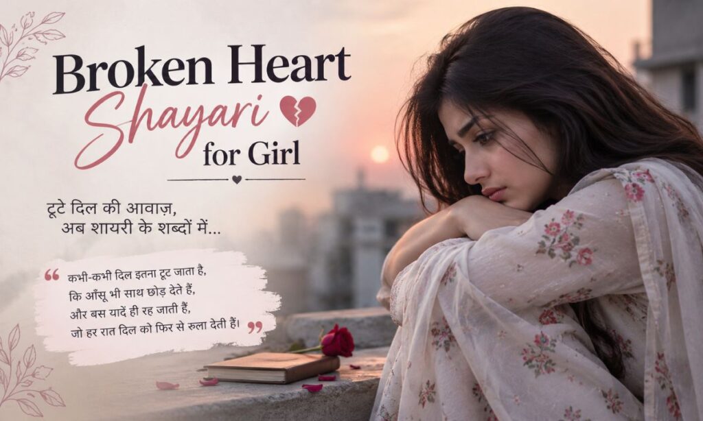 Broken heart shayari for girl