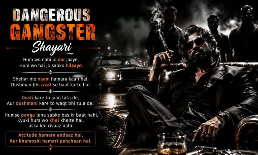 Dangerous Gangster Shayari