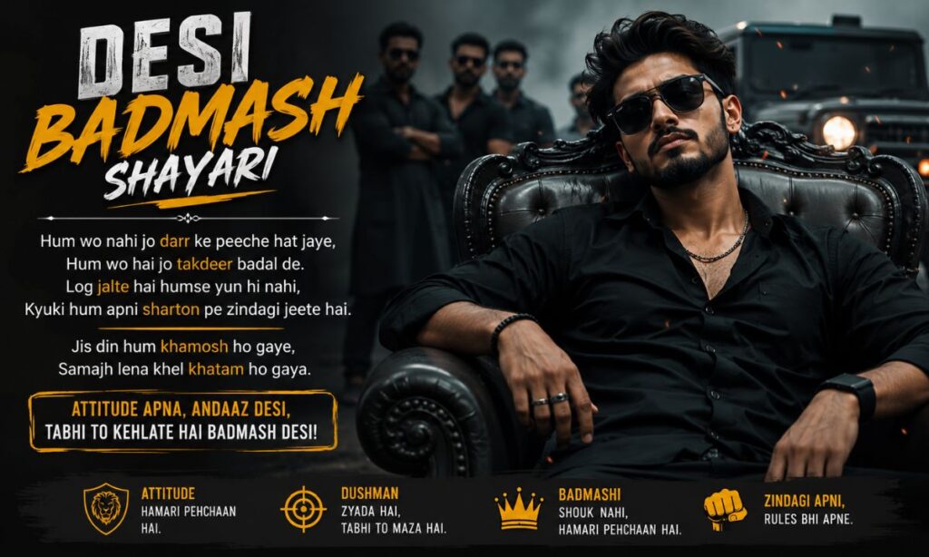 Desi Badmash Shayari