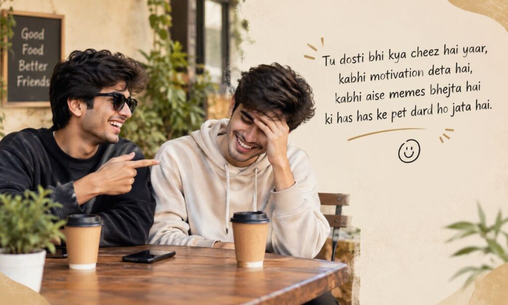 Funny friendship shayari in English