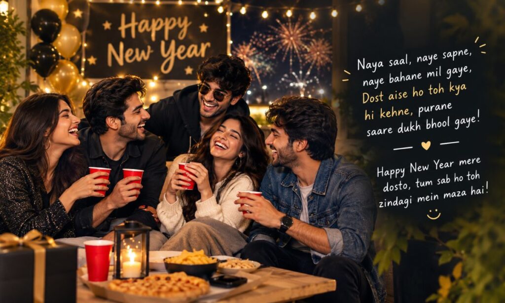 Funny happy new year shayari for friends