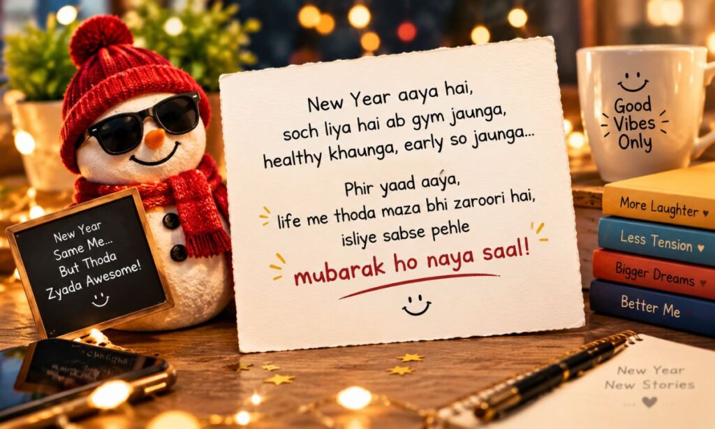 Funny happy new year shayari in english