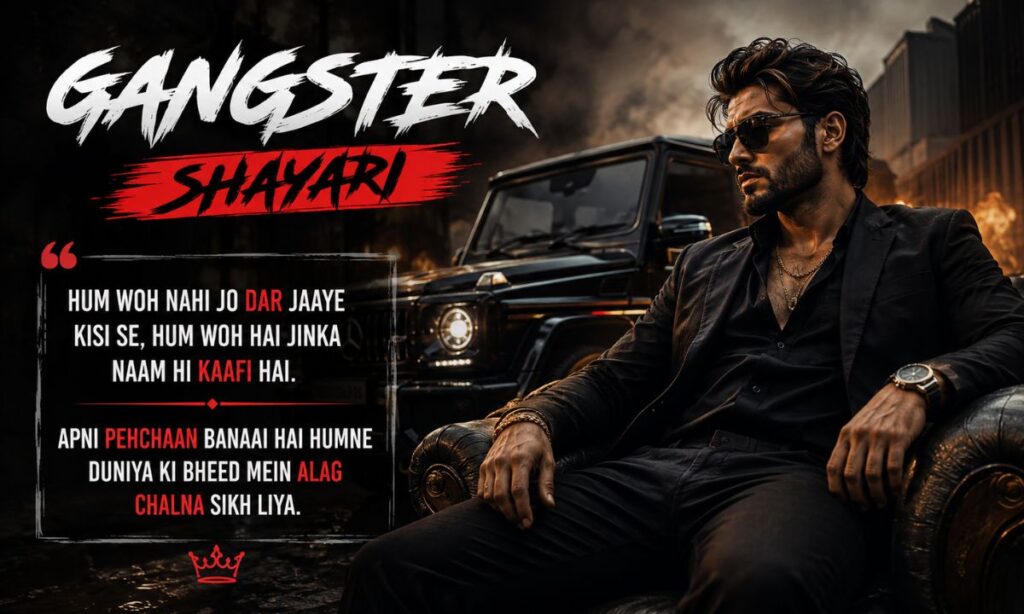 Gangster Shayari 2 Line