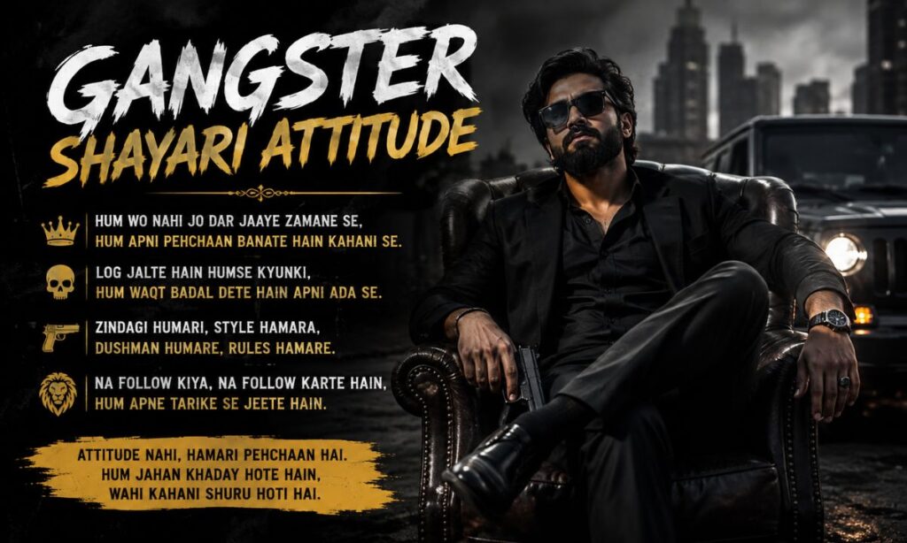 Gangster Shayari Attitude