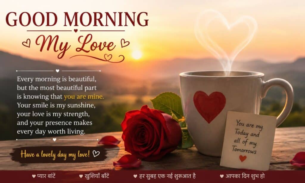 Good Morning Love Shayari in English