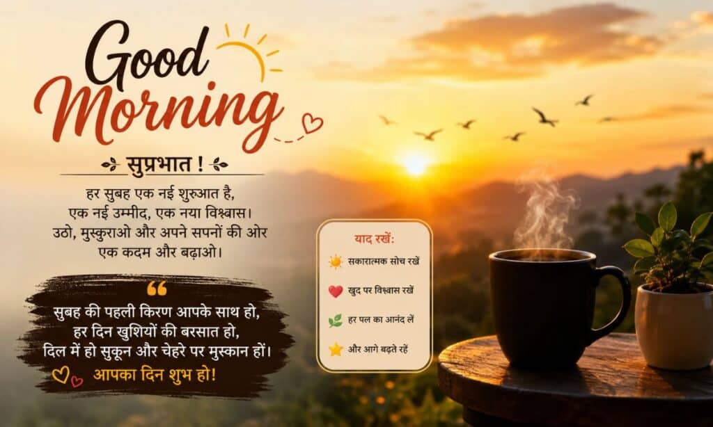 Good Morning Shayari for Instagram