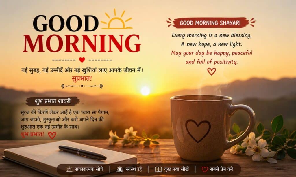Good Morning Shayari in English Hindi