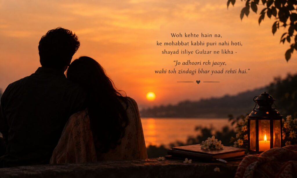 Gulzar romantic shayari in Hindi for couples