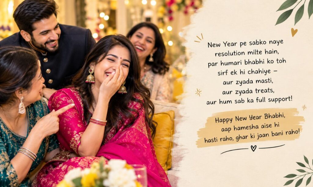 Happy new year funny shayari for bhabhi
