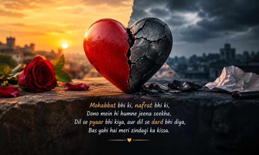 Hate Love Shayari 2 Line