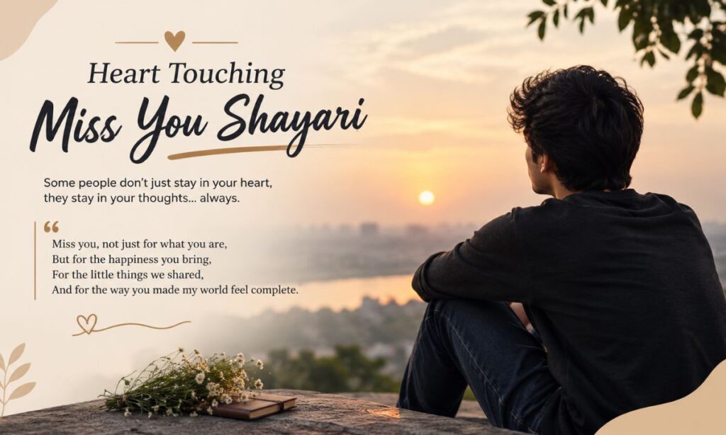 Heart touching miss you Shayari in English Text