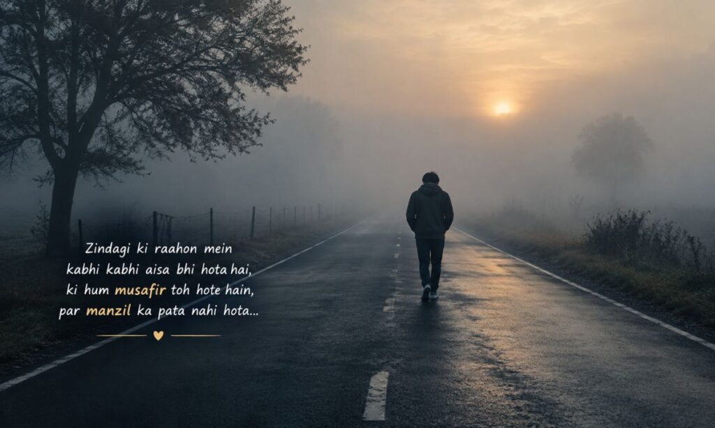 Heart touching shayari on life