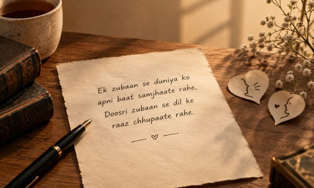 Hindi english heart touching shayari