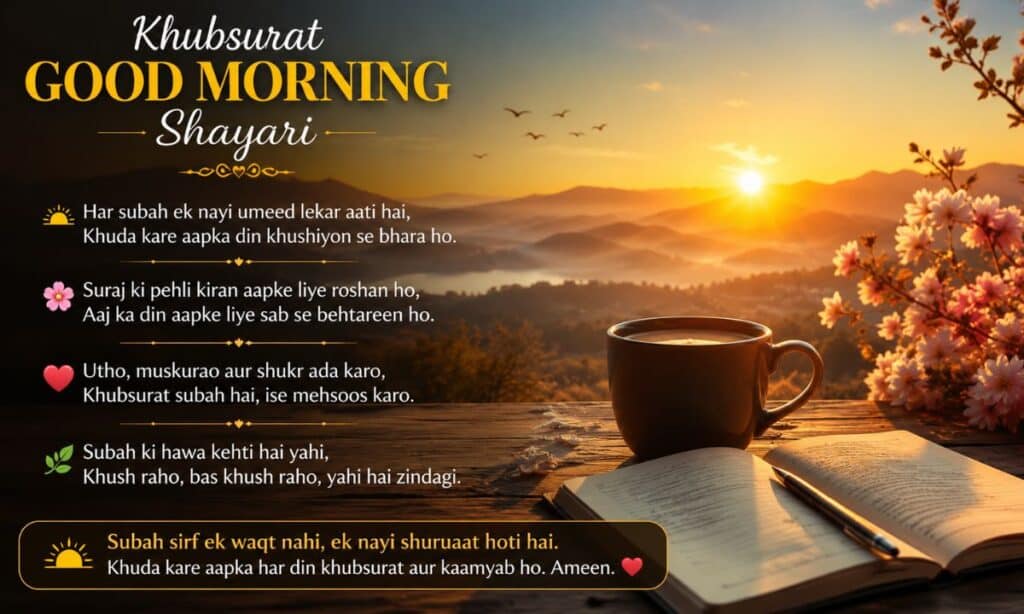 Khubsurat Good Morning Shayari Urdu