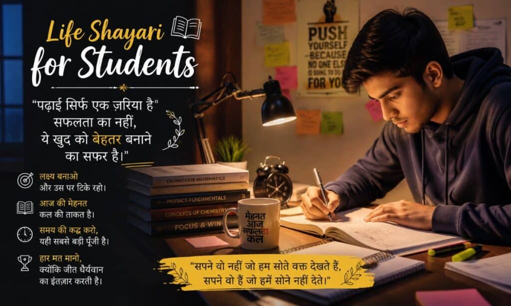 Life shayari for students