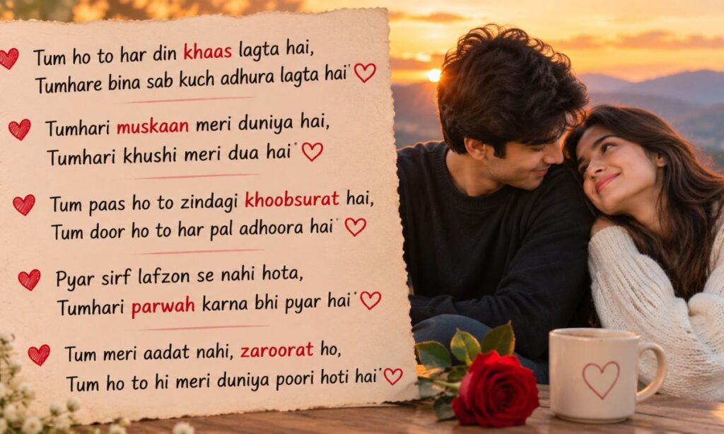 Love Shayari for Girlfriend in English