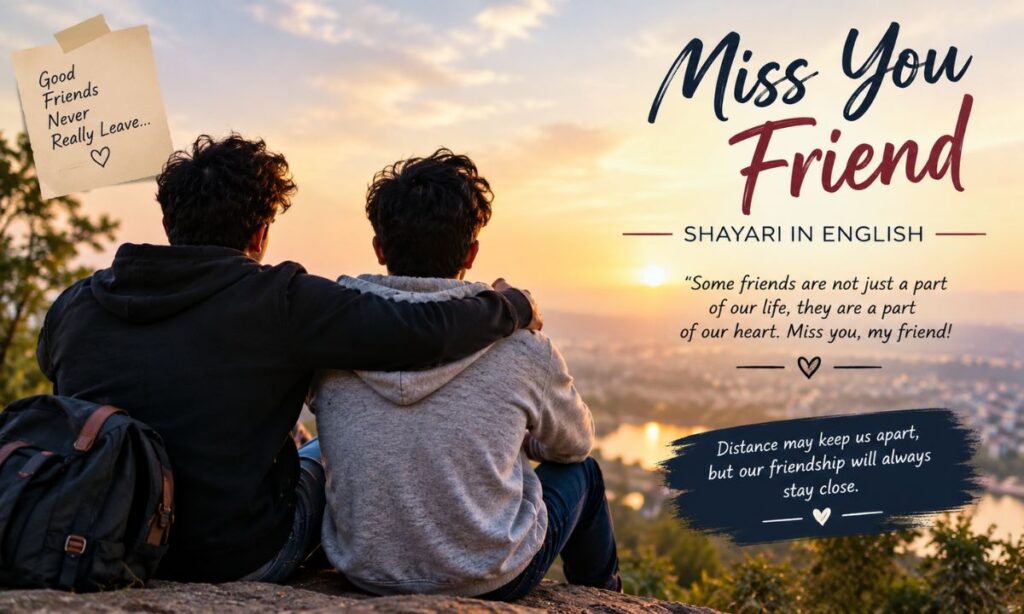 Miss You Friend Shayari in English