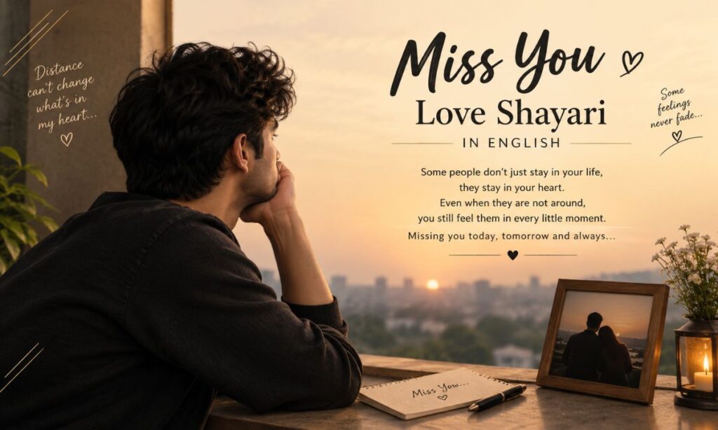 Miss You Love Shayari in English