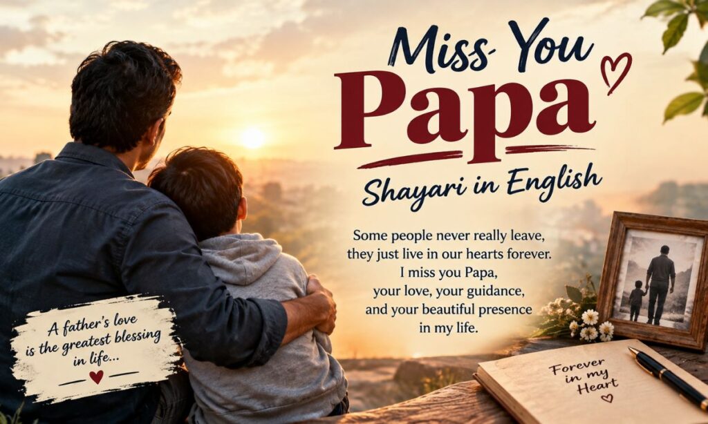 Miss You Papa Shayari in English 