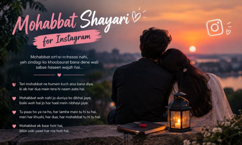 Mohabbat Shayari for Instagram