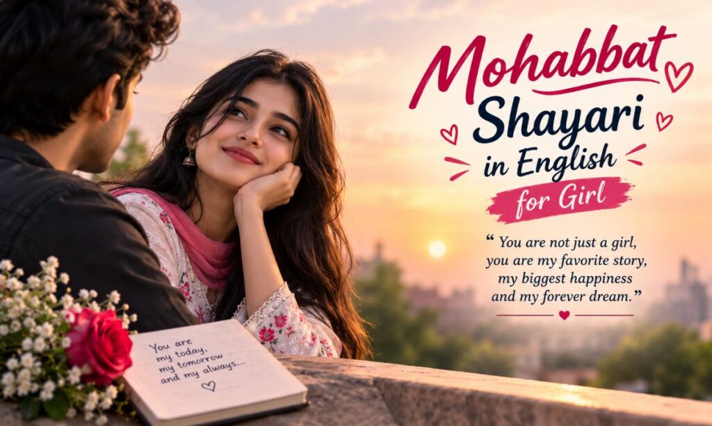 Mohabbat shayari in English for girl