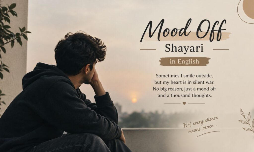 Mood off shayari in english