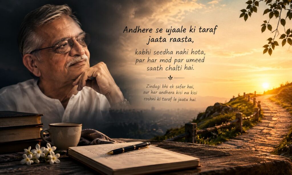 Motivational Gulzar shayari in Hindi 2 line