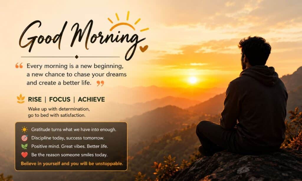 Motivational good morning shayari in english