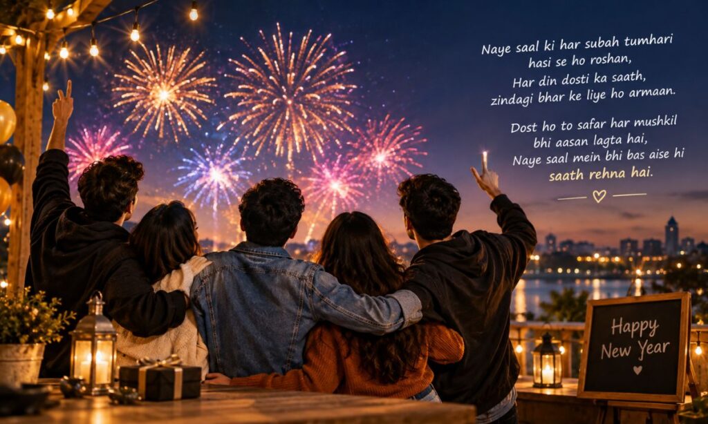 New Year Shayari in Hindi for Friends