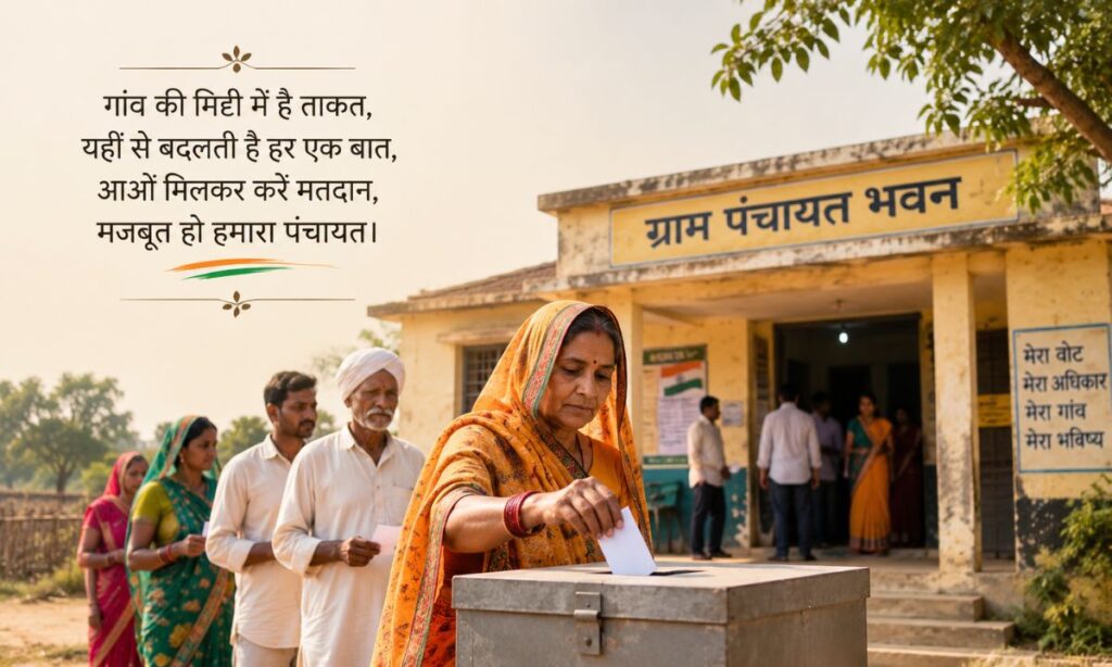 Panchayat chunav shayari in hindi