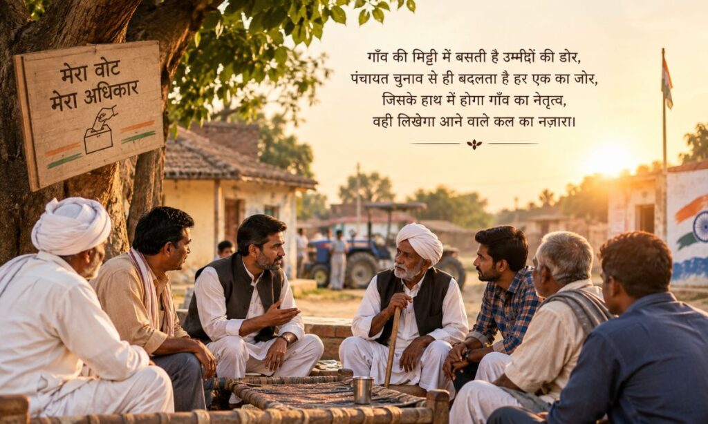 Panchayat election shayari in hindi वोट के लिए शायरी 2026