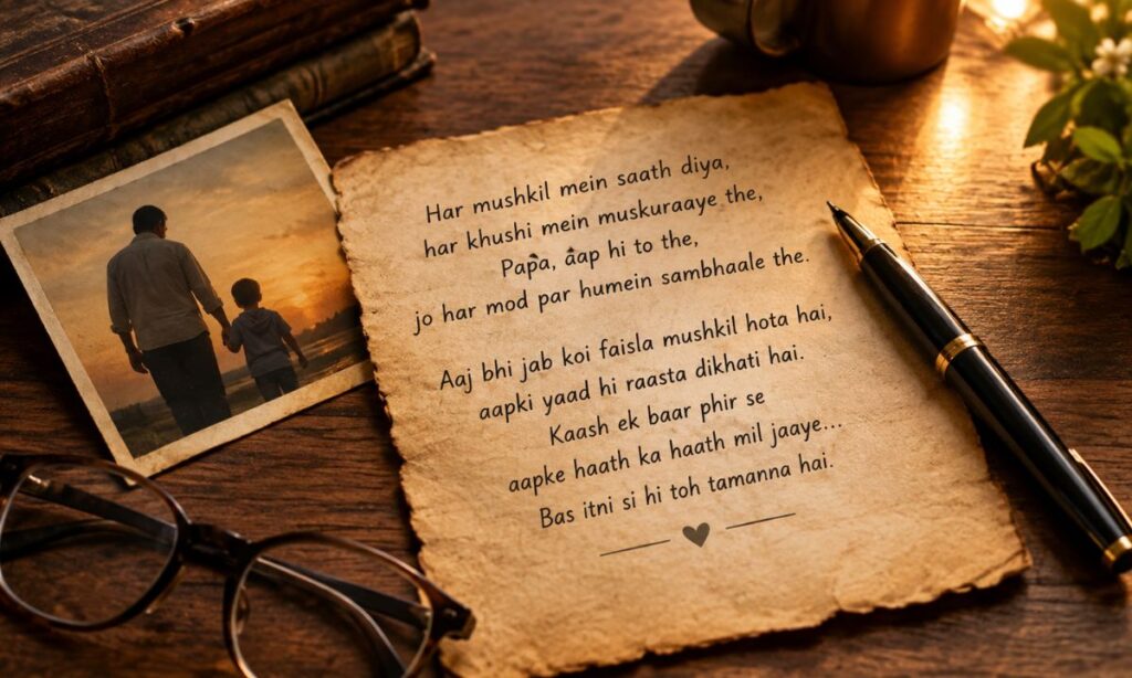 Papa Ki Yaad Shayari in Hindi