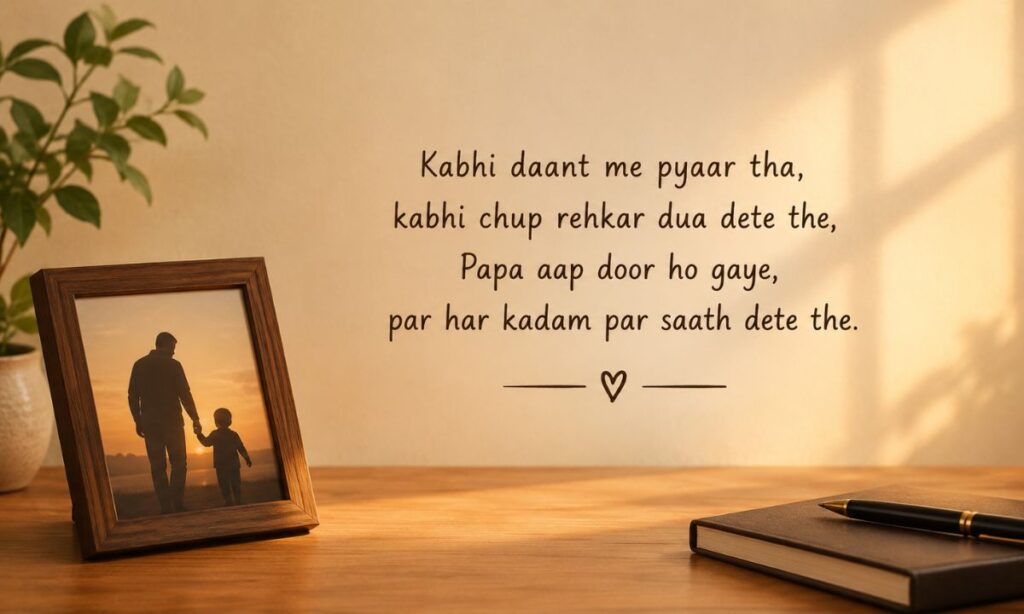 Pita Ki Yaad Shayari 2 Line