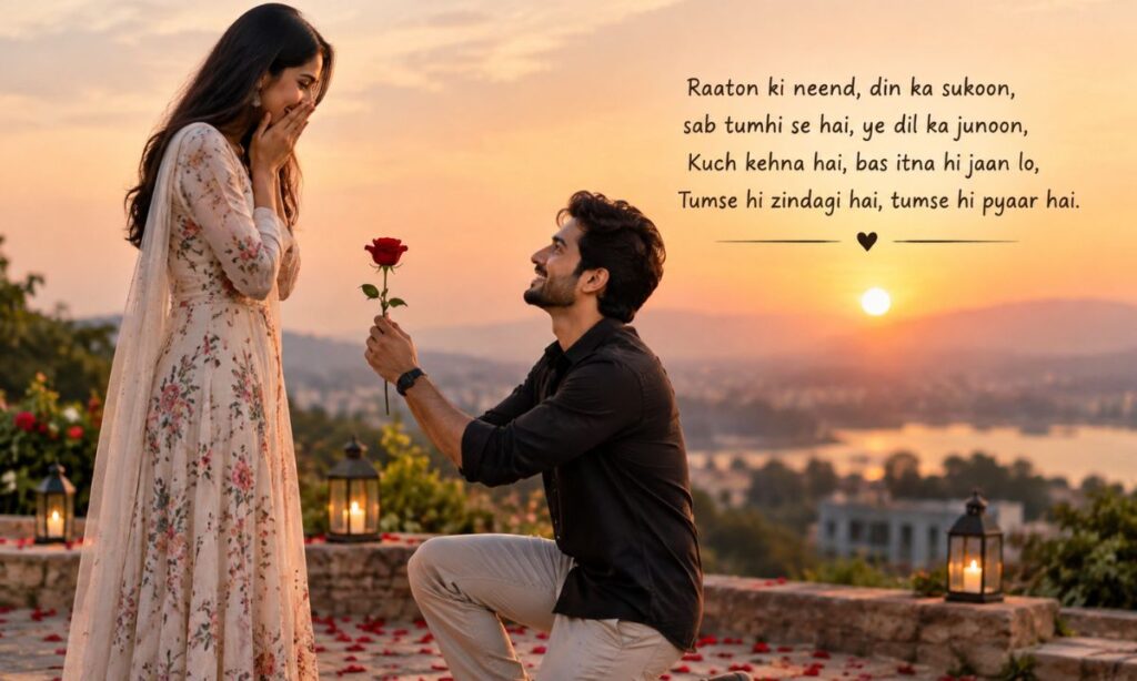 Propose Shayari Best Romantic Status Lines