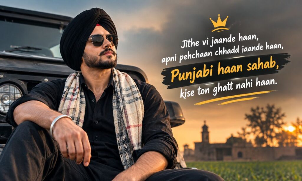 Punjabi Status 2 line Attitude Boy
