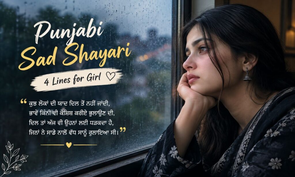 Punjabi sad shayari 4 lines for girl