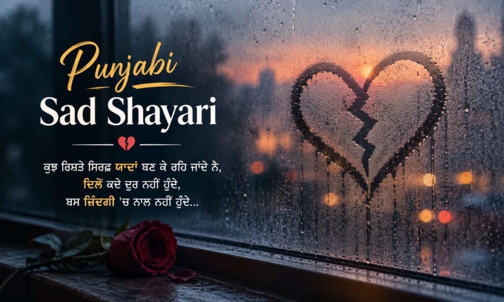 Punjabi sad shayari broken heart glass