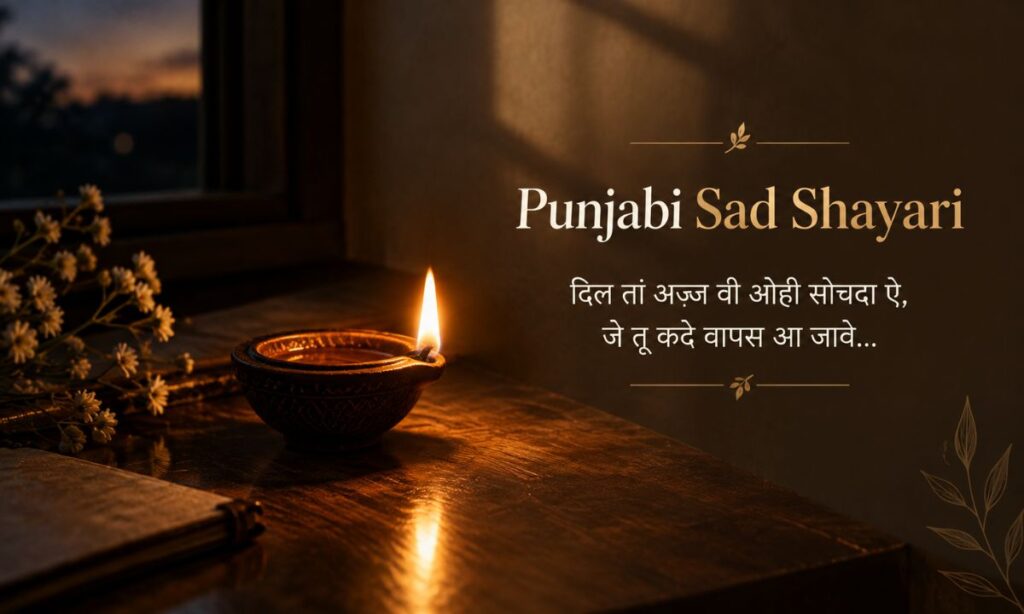 Punjabi sad shayari in Hindi 2 line diya
