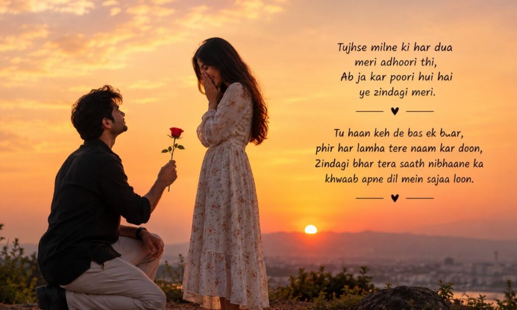 Romantic Propose Shayari