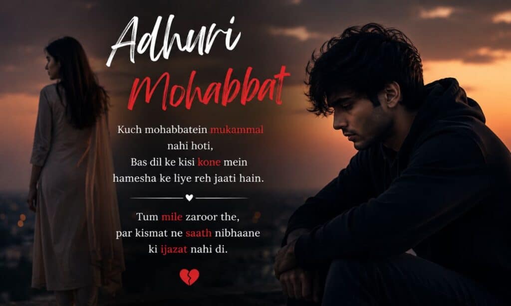 Shayari Adhuri Mohabbat
