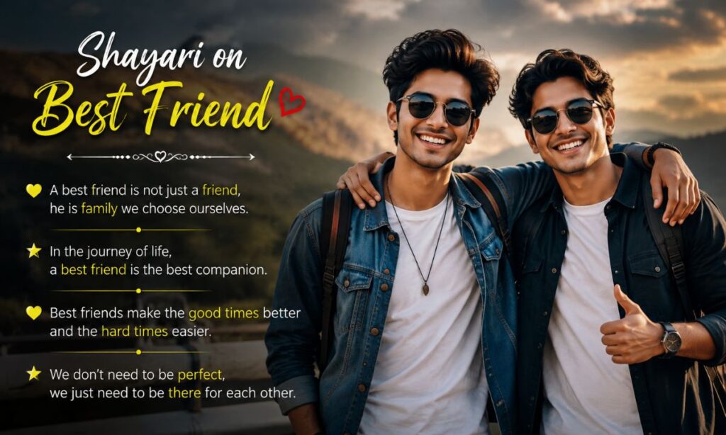 Shayari on Best Friend in English