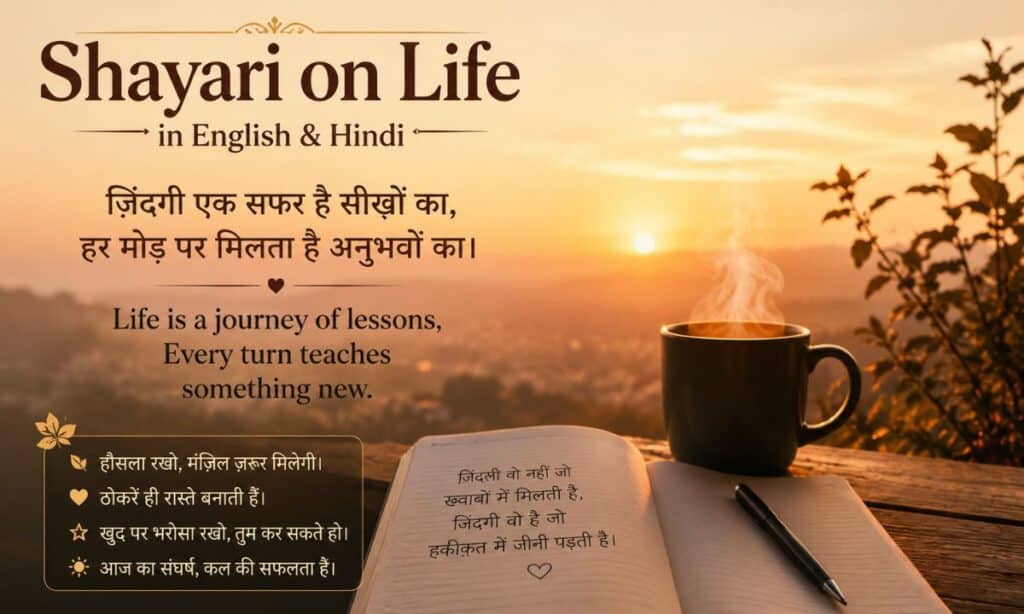 Shayari on Life in English Hindi