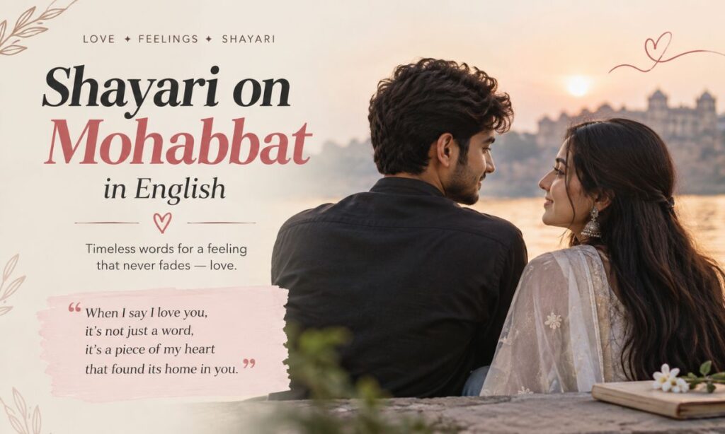 Shayari on Mohabbat in English