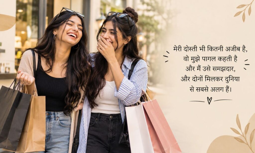 Shopping karti hui hansti do saheliyan