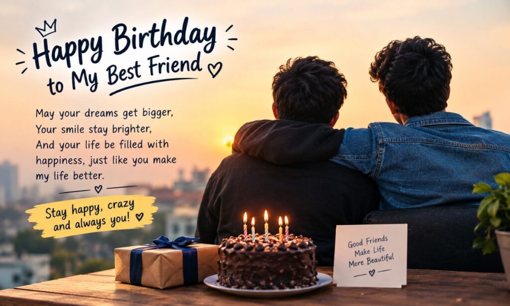 Short birthday shayari in English for best friend