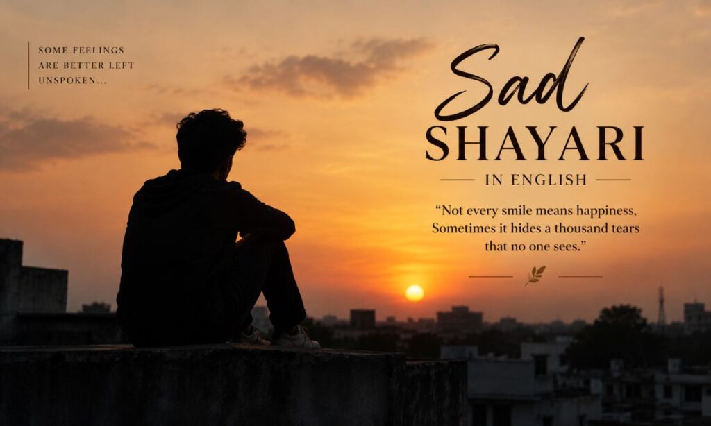 Silhouette of a lonely person sitting on a rooftop watching the sunset